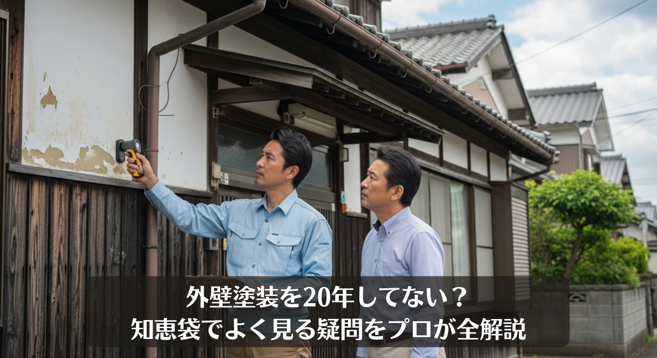 外壁塗装20年してない？知恵袋でよく見る疑問をプロが全解説