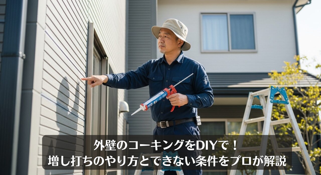 外壁のコーキングをDIYで！増し打ちのやり方とできない条件をプロが解説