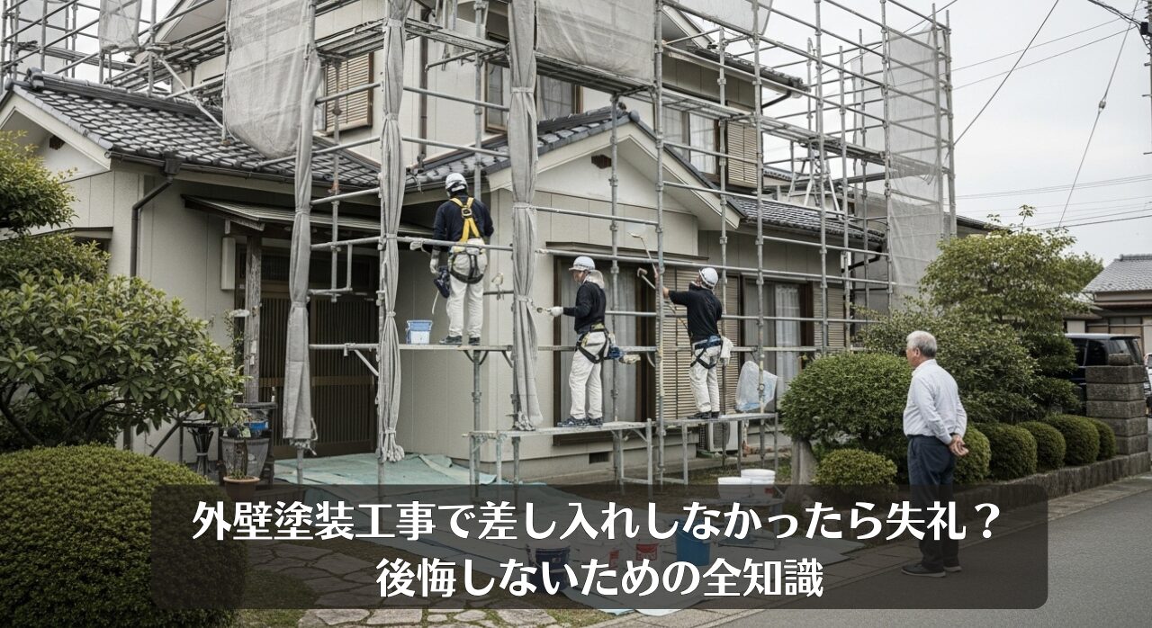 外壁塗装工事で差し入れしなかったら失礼？後悔しないための全知識