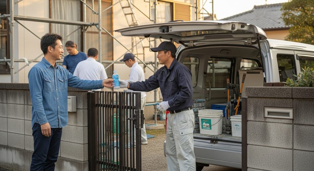 帰りに飲み物を渡した方がいい？