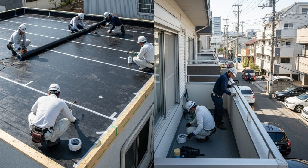 屋根とベランダの防水費用