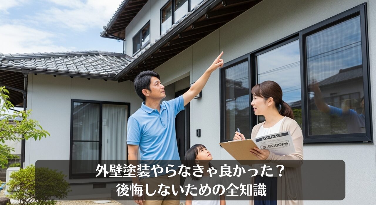 外壁塗装やらなきゃ良かった？後悔しないための全知識