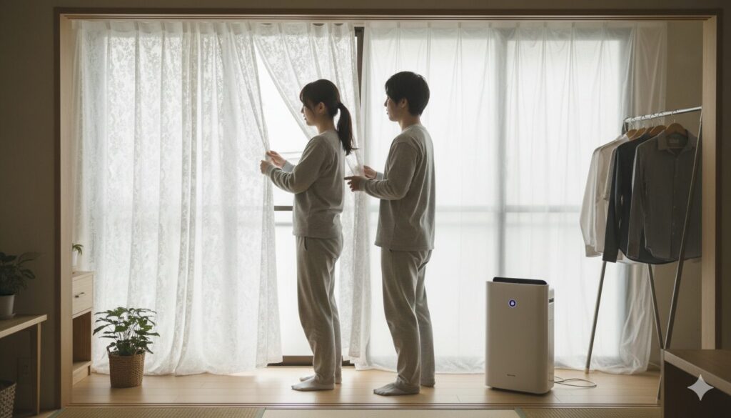 窓を開けられない期間の対策