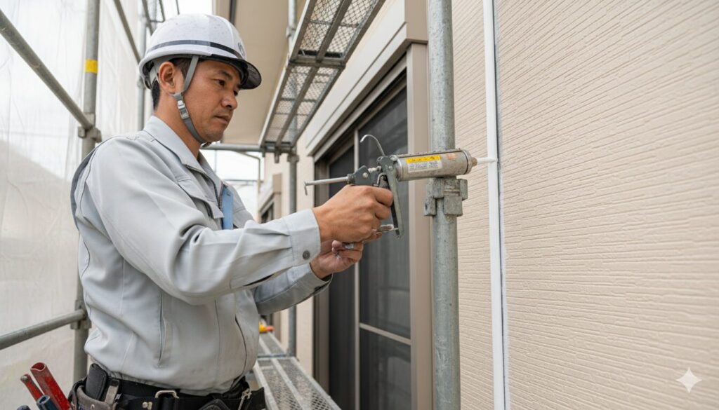 コーキングの劣化による外観への影響