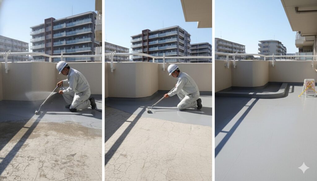 防水工事の基本的な手順