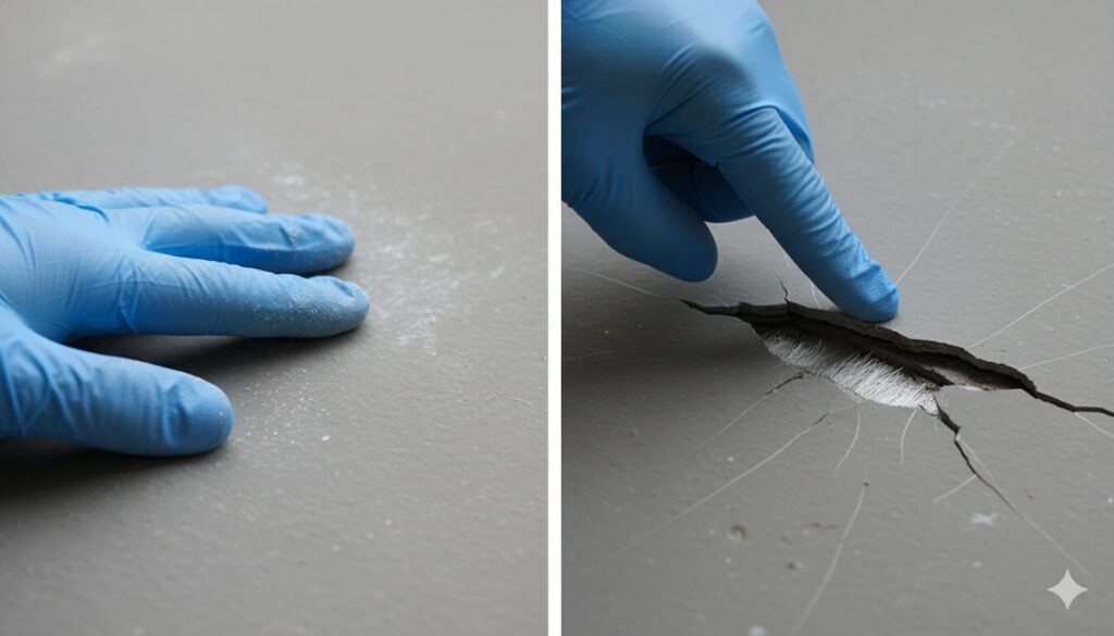 劣化症状とひび割れの見極め