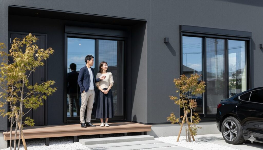 人気色のダークグレーツートン