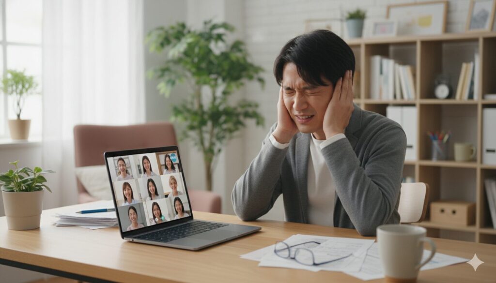 在宅ワーク・オンライン会議は困難かも