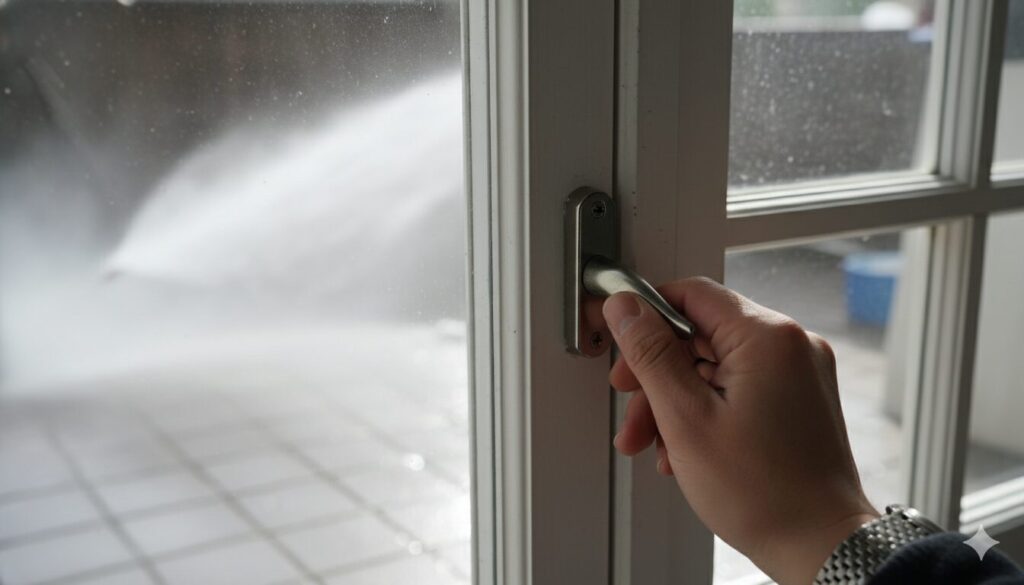 施錠とあわせて換気扇もチェック!