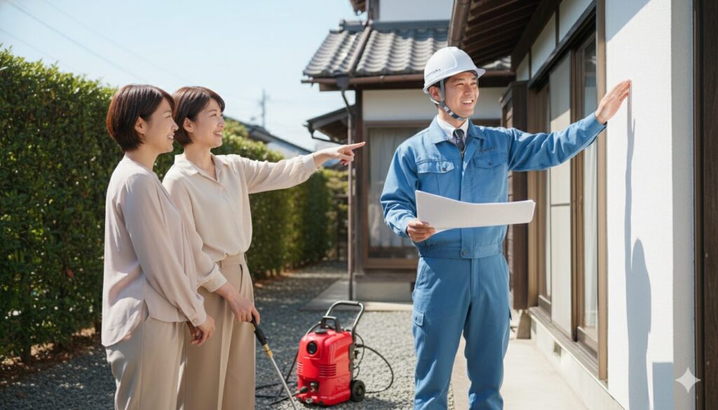外壁塗装で行う高圧洗浄の作業時間についての要点