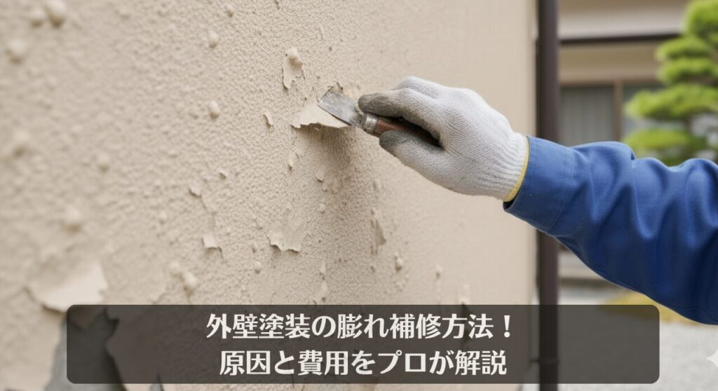 外壁塗装の膨れ補修方法!原因と費用をプロが解説