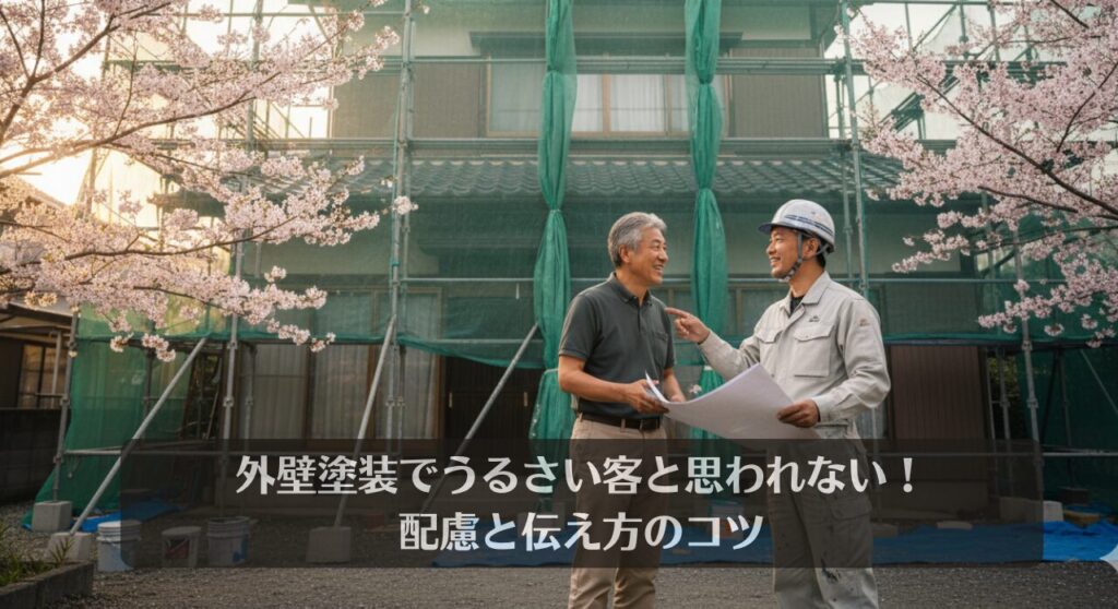 外壁塗装でうるさい客と思われない!配慮と伝え方のコツ