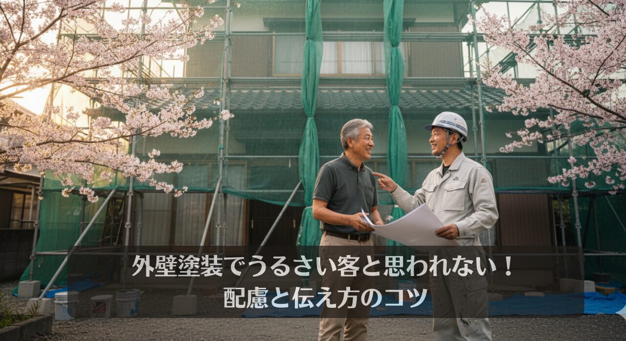 外壁塗装でうるさい客と思われない！配慮と伝え方のコツ