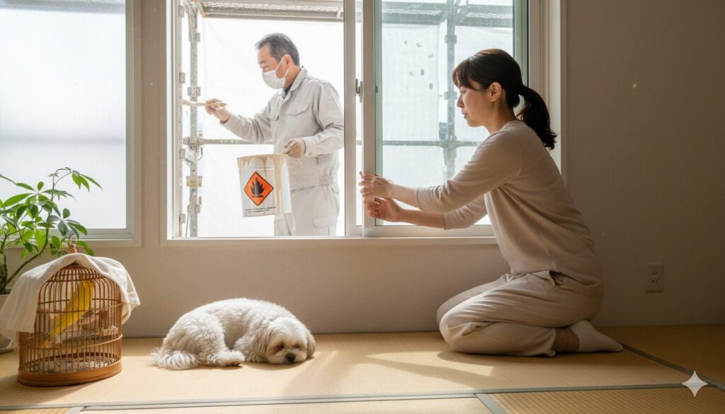 塗料の臭いに関する事前説明