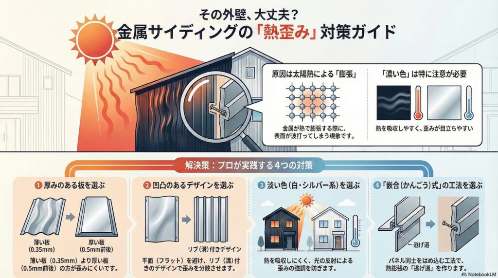 経年劣化で剥がれや変色や歪みが出るリスク