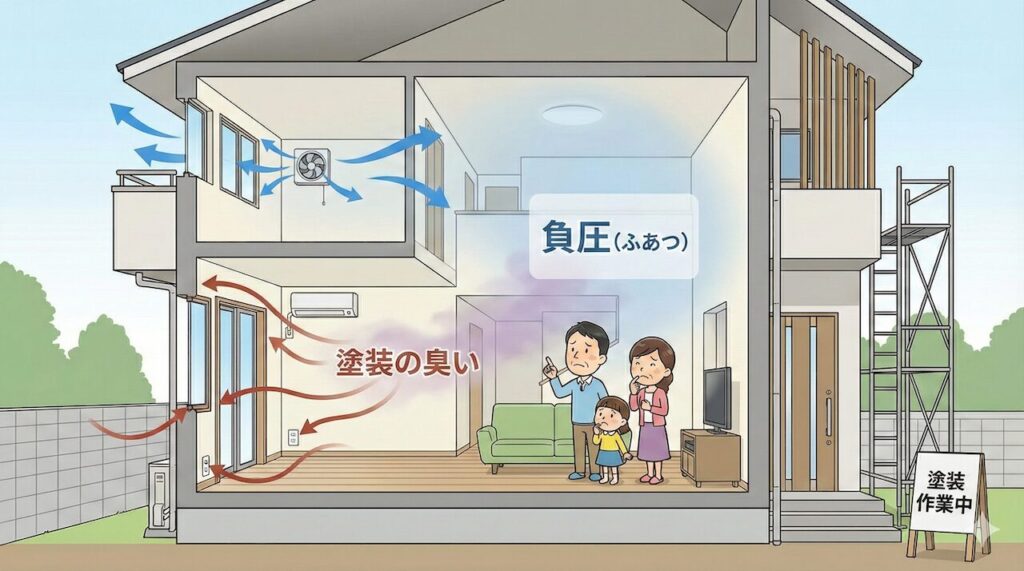 換気口や換気フードから臭いが入る原因