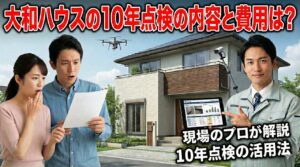 大和ハウスの10年点検の内容と費用は？無視するとどうなるか解説