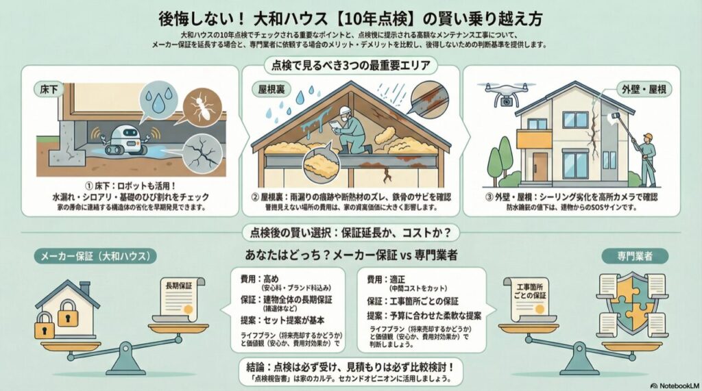 後悔しない！大和ハウス【10年点検】の賢い乗り越え方