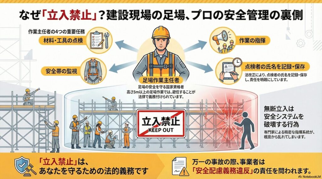 法律上の義務と作業主任者の重要な役割