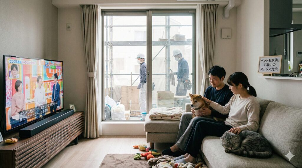 ペットへの影響やストレスも心配