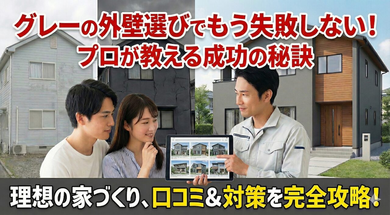 グレー外壁の色選びで失敗しない！ブログの口コミと対策を徹底解説