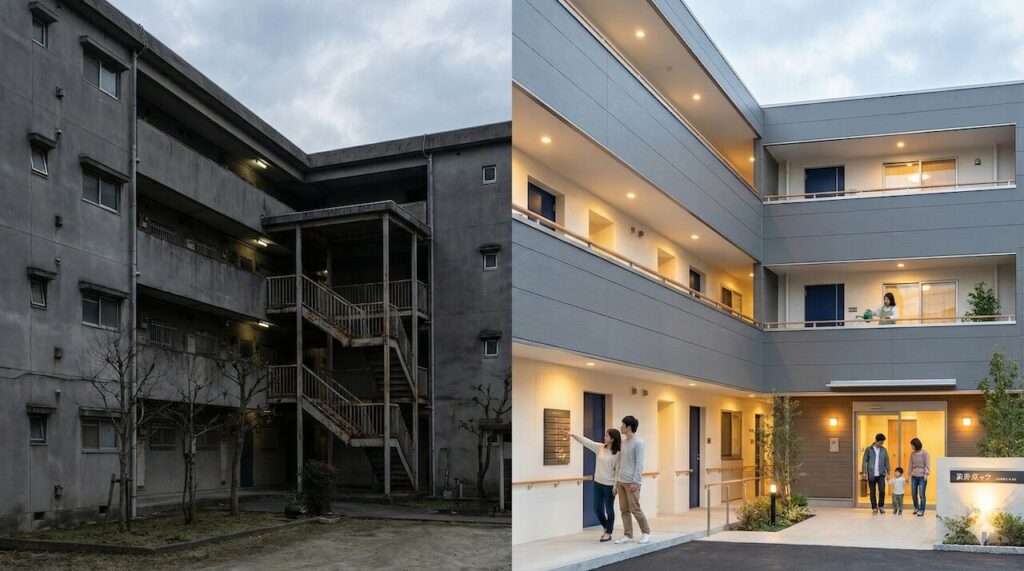 アパートの塗り方で評判が落ちるグレーの失敗例