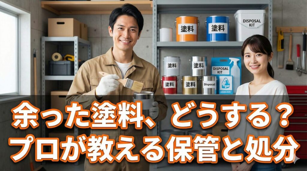 外壁塗装で余った塗料はどうする？保管と処分のプロ知識を解説 | 横浜 