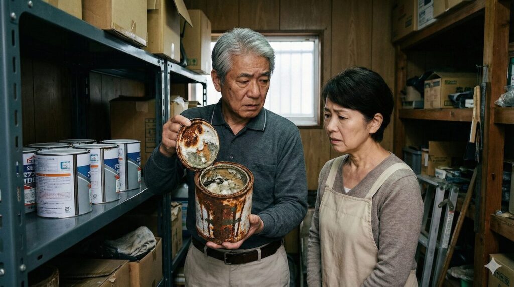 残った塗料の保管方法と7年後の劣化リスク
