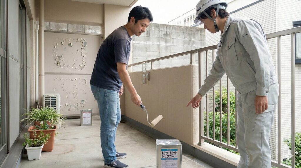 ベランダ床への塗装はNG