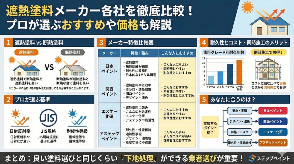 塗料メーカー各社を徹底比較！