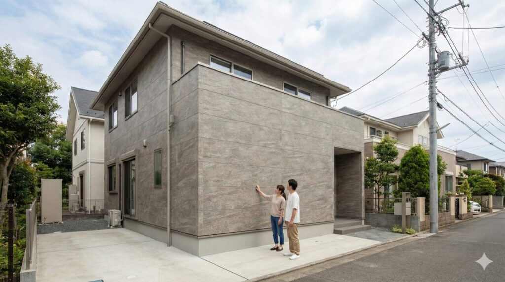 標準仕様はニチハやケイミューの窯業系が多い