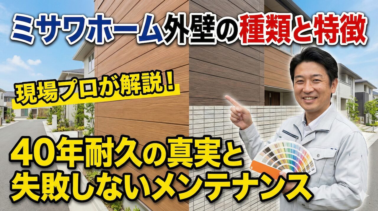 ミサワホームの外壁サイディングの種類と特徴を現場のプロが解説