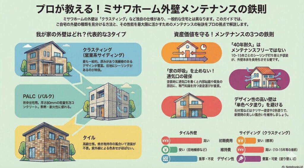 プロが教える!ミサワホーム外壁メンテナンスの鉄則