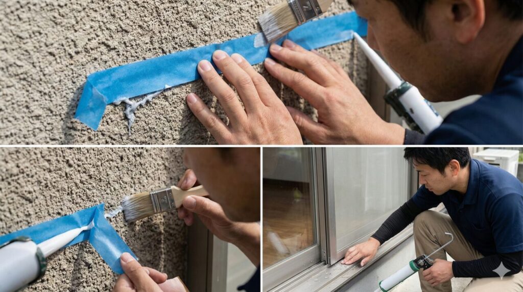 ジョリパットや掃き出し窓の目地における注意点