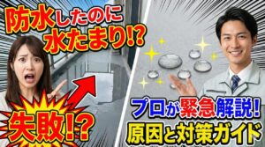 ベランダ防水工事後の水たまりは大丈夫？原因と対策を解説