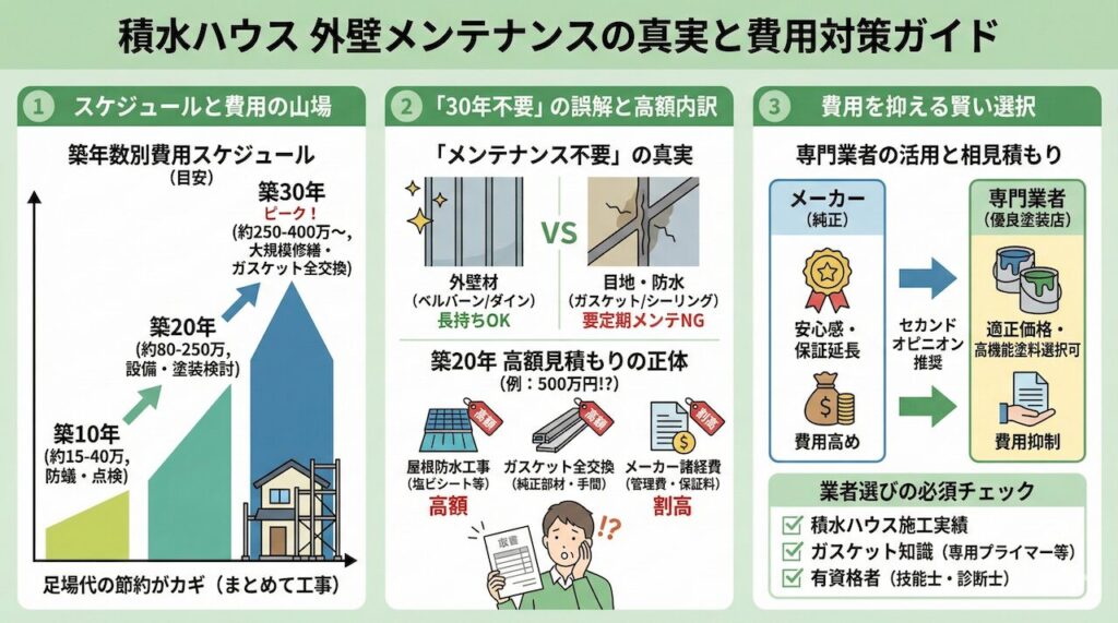積水ハウス 外壁メンテナンスの真実と費用対策ガイド