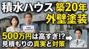 積水ハウスの外壁メンテナンス費用相場！築20年の見積もりは高い？