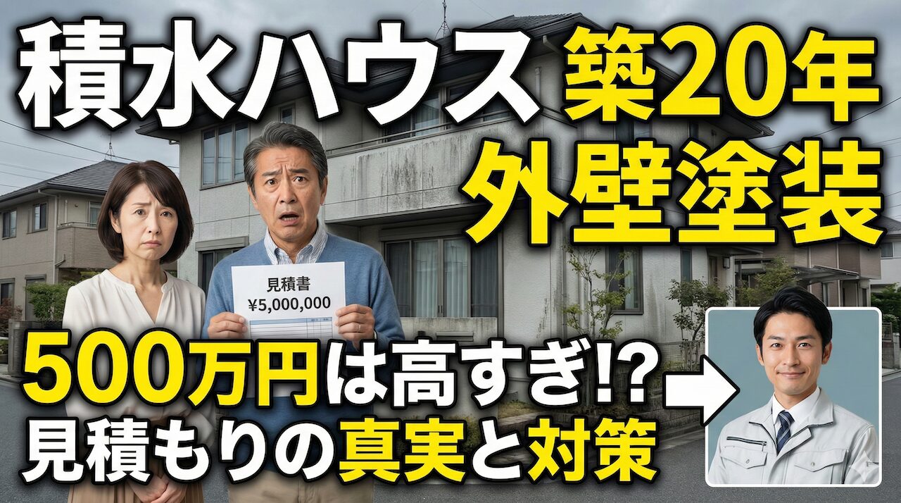 積水ハウスの外壁メンテナンス費用相場！築20年の見積もりは高い？
