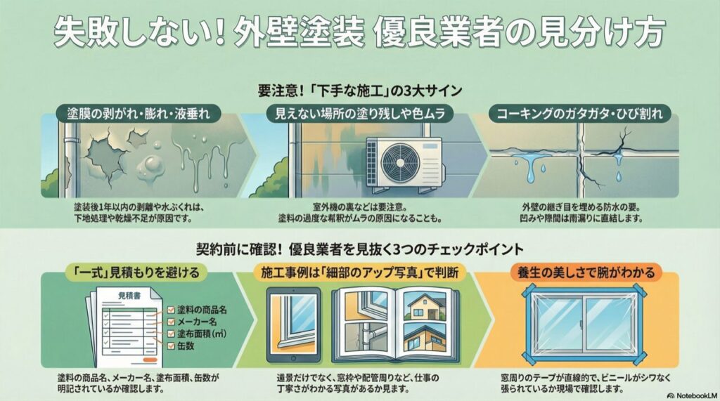 失敗しない！外壁塗装優良業者の見分け方