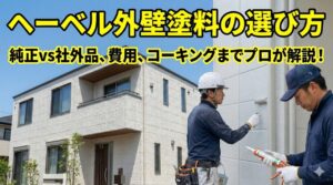 ヘーベルハウス外壁塗料の種類！純正・社外品の選び方