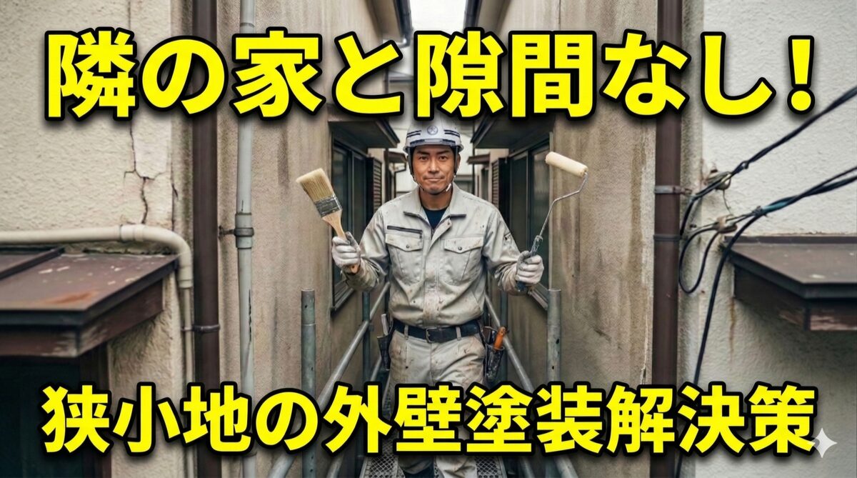 物理的に可能？隣の家との隙間がない外壁塗装の現実的な解決策